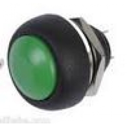 สวิตช์ Button กดติด ปล่อยดับ กันน้ำ สีเขียว